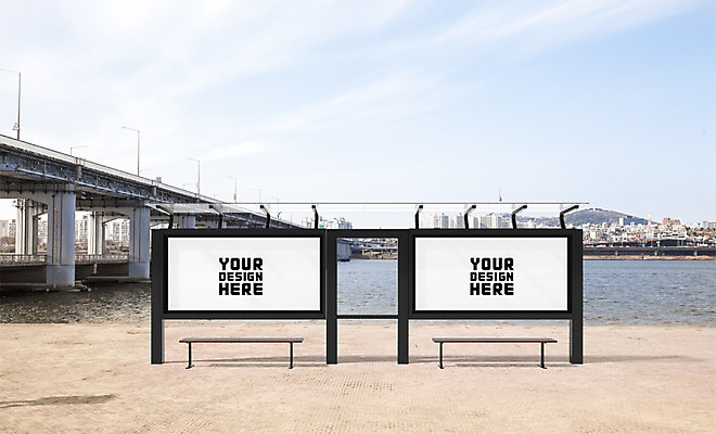 주간 PSD 편집 편집이미지 프레임 광고판 사람없음 야외 그래픽 3D 버스정류장 디지털합성 한강 고수부지 옥외간판 옥외광고 휴식처 디지털아트 목업 편집실사 편집3D 자연요소 휴식 간판 서울 알림판 역 CG 판 랜드마크 파일형식