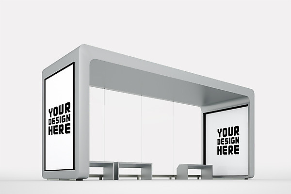 PSD 편집 편집이미지 프레임 광고판 사람없음 그래픽 3D 버스정류장 디지털합성 옥외간판 옥외광고 디지털아트 목업 편집실사 편집3D 간판 알림판 역 CG 판 파일형식