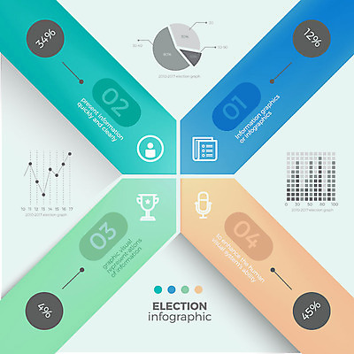 화살표 일러스트 그래프 사람없음 인포그래픽 퍼센트 선거 국내일러스트 AI파일 특수기호 민주주의 파일형식 벡터