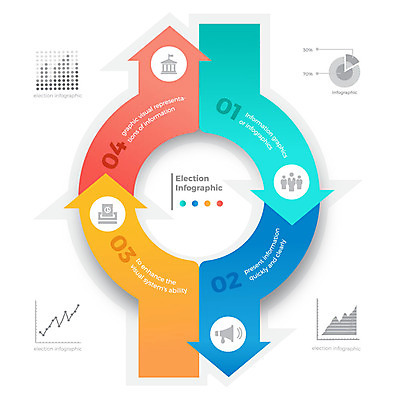 화살표 일러스트 그래프 사람없음 인포그래픽 선거 국내일러스트 AI파일 민주주의 파일형식 벡터