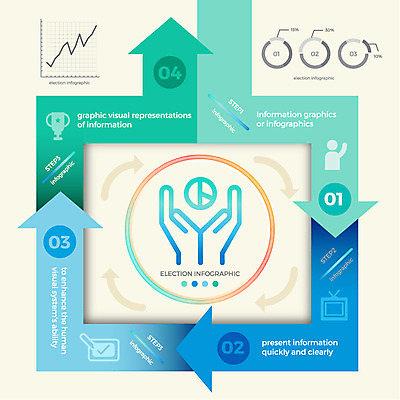 손 화살표 일러스트 그래프 사람모양 신체부위 인포그래픽 투표 선거 심볼 국내일러스트 AI파일 모양 사람 민주주의 파일형식 벡터