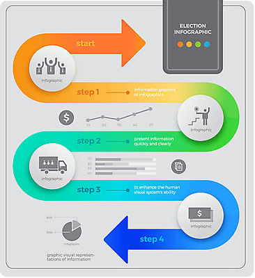 화살표 일러스트 그래프 사람모양 라벨 인포그래픽 트럭 선거 국내일러스트 AI파일 모양 자동차 프레임 민주주의 파일형식 벡터