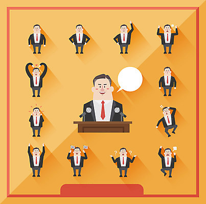 남자 말풍선 일러스트 모션 여러명 성인 세트 만세 물음표 하트 태극기 선거 단상 선거유세 대선후보 대통령선거 국내일러스트 AI파일 모양 기호 다수 사람 국기 민주주의 후보 파일형식 벡터