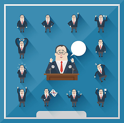 남자 말풍선 일러스트 모션 여러명 성인 세트 만세 물음표 하트 태극기 선거 단상 선거유세 대선후보 대통령선거 국내일러스트 AI파일 모양 기호 다수 사람 국기 민주주의 후보 파일형식 벡터