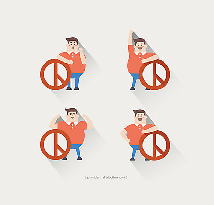남자 일러스트 여러명 성인 세트 도장 선거 기표봉 기표문양 유권자 국내일러스트 AI파일 문양 다수 사람 투표 민주주의 파일형식 벡터