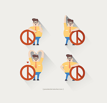 남자 일러스트 여러명 성인 세트 도장 하트 선거 기표봉 기표문양 유권자 국내일러스트 AI파일 모양 문양 다수 사람 투표 민주주의 파일형식 벡터