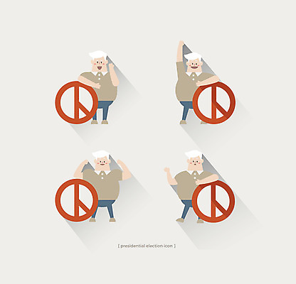 할아버지 노년 남자 일러스트 여러명 세트 도장 선거 기표봉 기표문양 유권자 국내일러스트 AI파일 문양 다수 사람 성인 투표 민주주의 파일형식 벡터