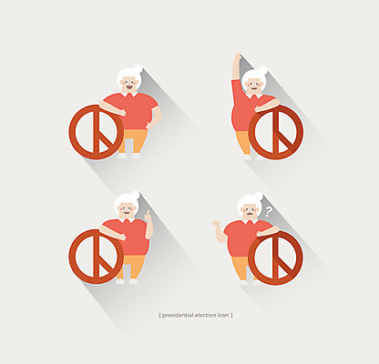 여자 노년 할머니 일러스트 여러명 세트 도장 선거 기표봉 기표문양 유권자 국내일러스트 AI파일 문양 다수 사람 성인 투표 민주주의 파일형식 벡터