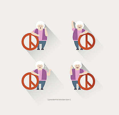여자 노년 할머니 일러스트 여러명 세트 도장 물음표 선거 기표봉 기표문양 유권자 국내일러스트 AI파일 문양 기호 다수 사람 성인 투표 민주주의 파일형식 벡터