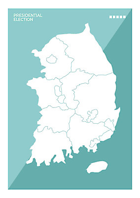 지도 일러스트 한국 사람없음 세트 제주도 국내여행 분할 투표소 국내일러스트 AI파일 아시아 여행 투표 파일형식 벡터