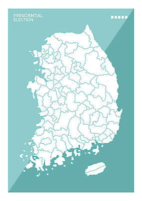 지도 일러스트 한국 사람없음 세트 제주도 국내여행 분할 투표소 국내일러스트 AI파일 아시아 여행 투표 파일형식 벡터