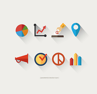 아이콘 화살표 그래프 사람없음 세트 확성기 투표 선거 체크표시 플랫아이콘 상승 투표함 2D아이콘 AI파일 컨셉 민주주의 확인 파일형식 벡터