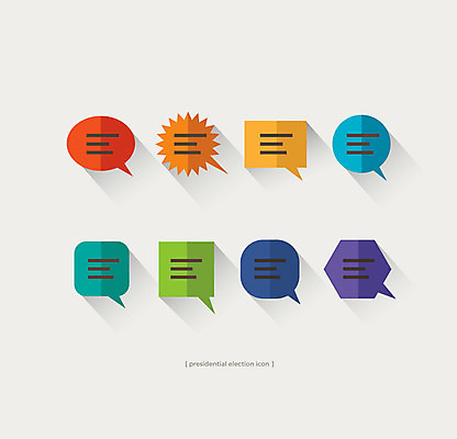 아이콘 말풍선 사람없음 세트 플랫아이콘 2D아이콘 AI파일 파일형식 벡터