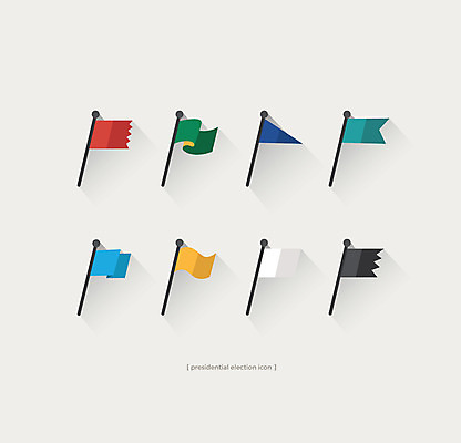 아이콘 사람없음 세트 깃발 플랫아이콘 2D아이콘 AI파일 파일형식 벡터