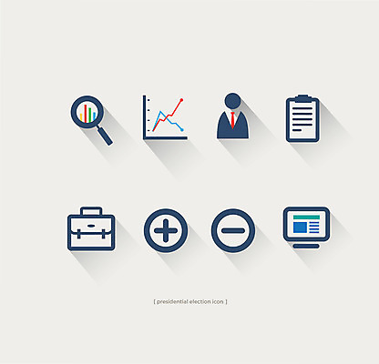 아이콘 서류가방 돋보기 그래프 사람없음 컴퓨터 세트 플러스 하이픈 하락 플랫아이콘 문서 상승 2D아이콘 AI파일 기호 컨셉 가방 전자제품 파일형식 벡터