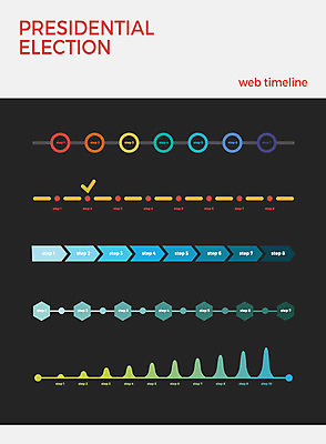 아이콘 그래프 사람없음 세트 타임라인 2D아이콘 AI파일 파일형식 벡터