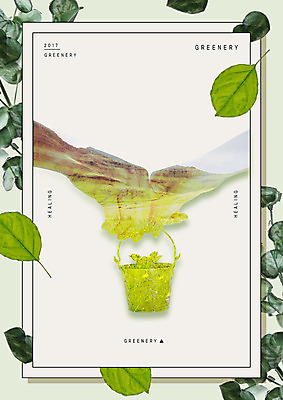 PSD 편집이미지 손 잎 자연 들기 신체부위 연두색 양동이 다중노출 그리너리 이미지편집 식물 모션 촬영기법 사람 초록색 생태계 파일형식 트랜드컬러