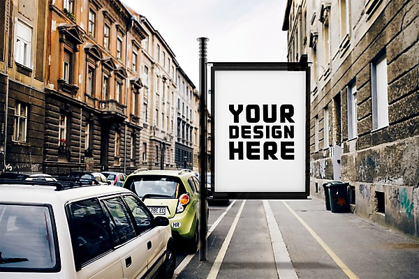 PSD 편집 편집이미지 자동차 광고판 사람없음 건물 그래픽 3D 도시 도심 주차 디지털합성 합성 옥외간판 옥외광고 키오스크 디지털아트 목업 편집실사 편집3D 건축물 육상교통 간판 알림판 CG 판 파일형식
