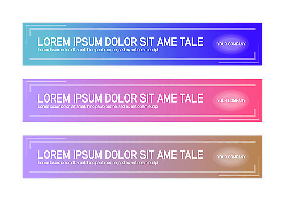 템플릿 배너 배너템플릿 가로배너 선 사각프레임 사람없음 현수막 그라데이션 배너세트 AI파일 프레임 가로 세트 사각형 파일형식 벡터