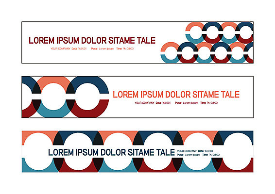 템플릿 배너 배너템플릿 가로배너 패턴 사각프레임 사람없음 현수막 원형 연결 배너세트 AI파일 도형 무늬 프레임 가로 세트 사각형 파일형식 벡터