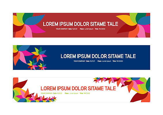 템플릿 배너 배너템플릿 가로배너 사각프레임 사람없음 컬러풀 현수막 바람개비 겹침 배너세트 AI파일 컬러 프레임 가로 세트 사각형 파일형식 벡터