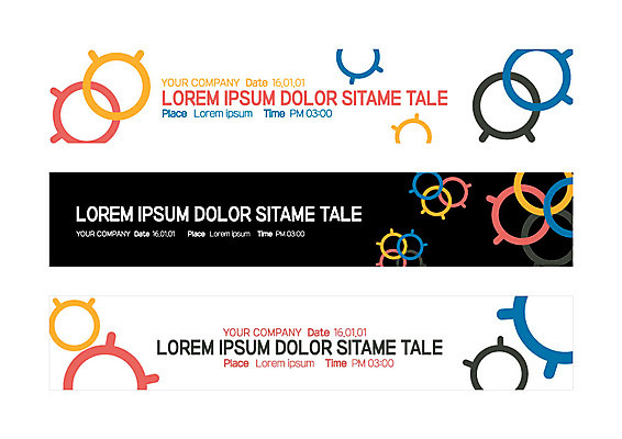 템플릿 배너 배너템플릿 가로배너 패턴 사각프레임 사람없음 현수막 원형 겹침 배너세트 AI파일 도형 무늬 프레임 가로 세트 사각형 파일형식 벡터