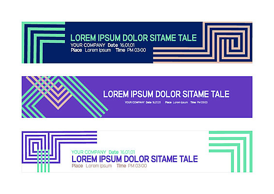 템플릿 배너 배너템플릿 가로배너 선 패턴 사각프레임 사람없음 전통문양 현수막 격자 겹침 배너세트 AI파일 전통 문양 무늬 프레임 가로 세트 사각형 파일형식 벡터