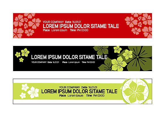 템플릿 배너 배너템플릿 가로배너 꽃 꽃무늬 패턴 사각프레임 사람없음 현수막 네잎클로버 배너세트 AI파일 식물 무늬 프레임 가로 세트 사각형 클로버 파일형식 벡터