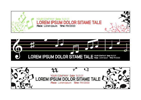 템플릿 배너 배너템플릿 가로배너 음악 패턴 음표 사각프레임 사람없음 현수막 오선지 배너세트 AI파일 기호 무늬 문화예술 프레임 가로 세트 사각형 악보 오선 파일형식 벡터