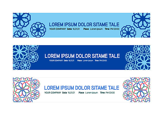 템플릿 배너 배너템플릿 가로배너 꽃무늬 패턴 사각프레임 사람없음 현수막 배너세트 AI파일 꽃 무늬 프레임 가로 세트 사각형 파일형식 벡터