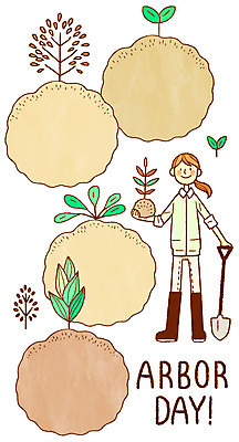 전신 PSD 나무 여자 일러스트 산 프레임 한명 웃음 들기 성인 새싹 삽 식목일 프레임일러스트 국내일러스트 식물 1 기념일 모션 표정 사람 파일형식