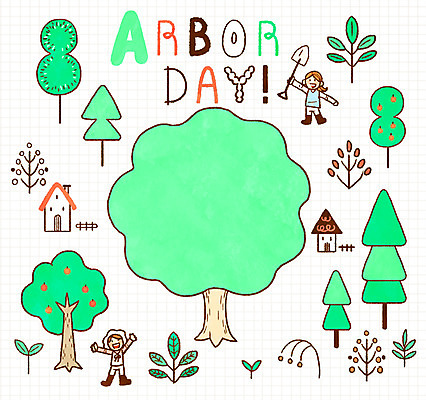 전신 PSD 나무 여자 남자 일러스트 주택 프레임 웃음 들기 성인 두명 새싹 삽 식목일 프레임일러스트 국내일러스트 식물 기념일 모션 표정 사람 건물 파일형식