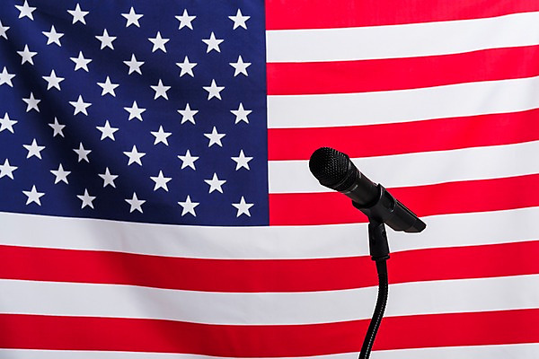 포토 JPG 나라 상징 북아메리카 사람없음 세계 글로벌 미국 깃발 국기 마이크 국내포토 음향기기 아메리카 파일형식