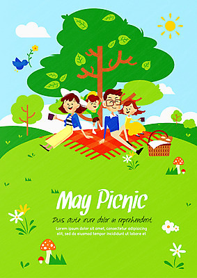 전신 나무 여자 남자 꽃 딸 아들 어린이 일러스트 가족 조류 엄마 웃음 이벤트 여러명 성인 소풍 아빠 5월 언덕 즐거움 국내일러스트 AI파일 식물 동물 감정 다수 관계 표정 사람 야외활동 날짜 파일형식 벡터