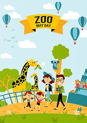 나무 여자 남자 꽃 딸 아들 어린이 일러스트 가족 엄마 동물원 이벤트 여러명 성인 카메라 열기구 원숭이 아빠 5월 기린 코알라 국내일러스트 AI파일 식물 다수 포유류 관계 항공교통 사람 전자제품 날짜 파일형식 벡터