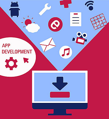 일러스트 모바일 사람없음 컴퓨터 웹 플랫 어플리케이션 개발 엘리먼트 국내일러스트 AI파일 인터넷 전자제품 파일형식 벡터