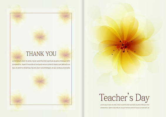 템플릿 꽃 카드템플릿 사람없음 노란색 감사카드 스승의날 감사 5월행사 이미지템플릿 AI파일 카드프레임 식물 기념일 감정 컬러 카드_감사 프레임 이벤트 5월 파일형식 벡터