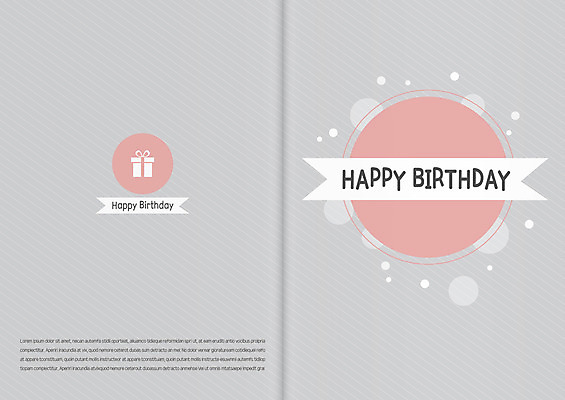 템플릿 카드템플릿 사람없음 선물상자 원형 생일 축하카드 생일카드 이미지템플릿 AI파일 카드프레임 도형 기념일 카드_감사 프레임 선물 상자 파일형식 벡터