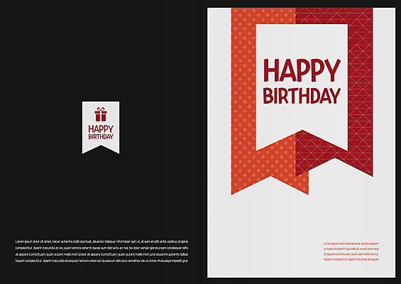 템플릿 리본 카드템플릿 사람없음 선물상자 생일 축하카드 생일카드 이미지템플릿 AI파일 카드프레임 기념일 카드_감사 프레임 선물 상자 파일형식 벡터