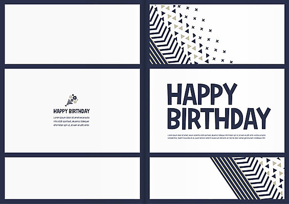 템플릿 카드템플릿 사람없음 생일 모던 축하카드 생일카드 이미지템플릿 AI파일 카드프레임 기념일 카드_감사 프레임 파일형식 벡터