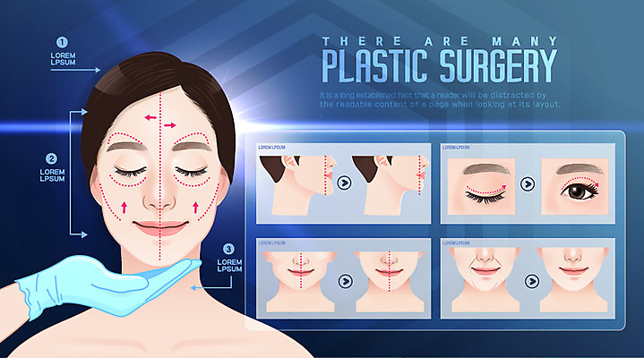 손 여자 일러스트 상반신 성인 두명 신체부위 뷰티 주름 성형수술 클리닉 보톡스 시술 쌍꺼풀수술 국내일러스트 AI파일 사람 수술 파일형식 벡터