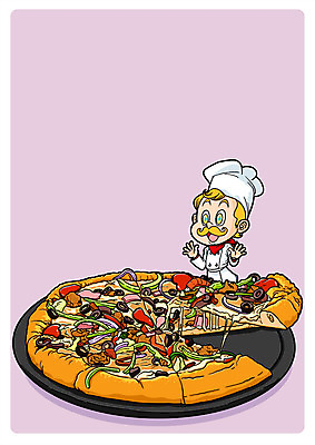 PSD 남자 음식 일러스트 피자 패스트푸드 한명 성인 요리사 국내일러스트 직업 1 서양음식 사람 인스턴트 파일형식