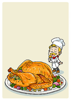 PSD 남자 음식 채소 일러스트 한명 성인 요리사 훈제치킨 국내일러스트 직업 1 사람 치킨 파일형식