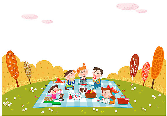 나무 구름 여자 남자 어린이 과일 일러스트 디저트 여러명 책 독서 소풍 바구니 가을 즐거움 돗자리 국내일러스트 AI파일 자연요소 식물 계절 감정 음식 다수 사람 야외활동 파일형식 벡터