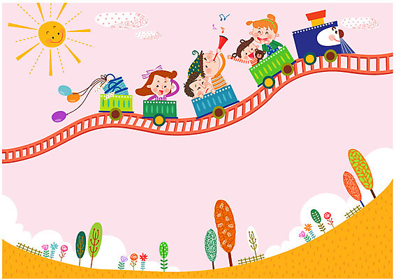 나무 구름 여자 남자 어린이 일러스트 여러명 태양 소풍 기차 가을 나팔 즐거움 풍선 국내일러스트 AI파일 자연요소 식물 계절 감정 악기 육상교통 다수 대중교통 사람 야외활동 파일형식 벡터