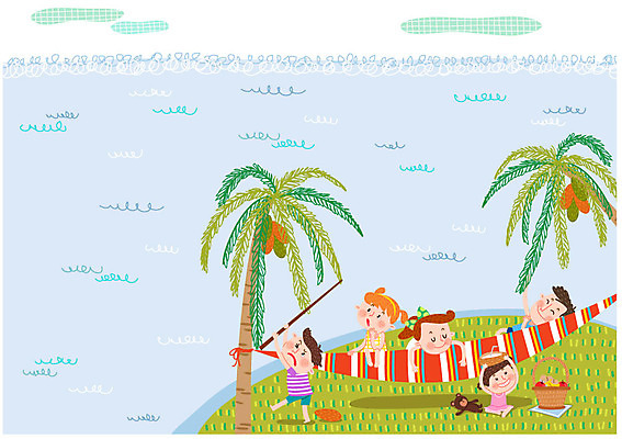 구름 여자 열매 남자 어린이 바다 과일 일러스트 여러명 여름 야자수 소풍 바구니 즐거움 그네 해먹 국내일러스트 AI파일 자연요소 나무 식물 계절 감정 다수 사람 야외활동 침대 파일형식 벡터