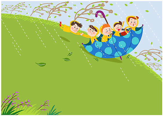 나무 여자 남자 어린이 일러스트 우산 바람 여러명 소풍 바구니 봄 봄비 미끄러짐 언덕 즐거움 우비 국내일러스트 AI파일 자연요소 식물 옷 계절 감정 다수 모션 날씨 사람 야외활동 비_날씨 파일형식 벡터