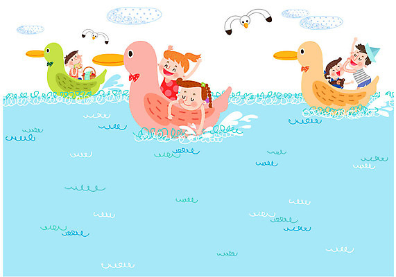 모자 여자 남자 어린이 바다 일러스트 물장구 갈매기 여러명 여름 소풍 바구니 즐거움 물오리 오리배 선박 국내일러스트 AI파일 잡화 계절 감정 다수 수상교통 물놀이 조류 사람 야외활동 파일형식 벡터