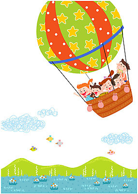 구름 여자 남자 어린이 일러스트 조류 산 여러명 여름 소풍 바구니 열기구 체험 즐거움 국내일러스트 AI파일 자연요소 동물 계절 감정 다수 컨셉 항공교통 사람 야외활동 파일형식 벡터