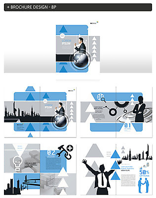 템플릿 남자 실루엣 ZIP 지구 전구 팜플렛 여러명 성인 한국인 비즈니스맨 비즈니스우먼 톱니바퀴 인디자인 INDD 이미지템플릿 여자 다수 비즈니스 촬영기법 사람 동양인 직장인 파일형식